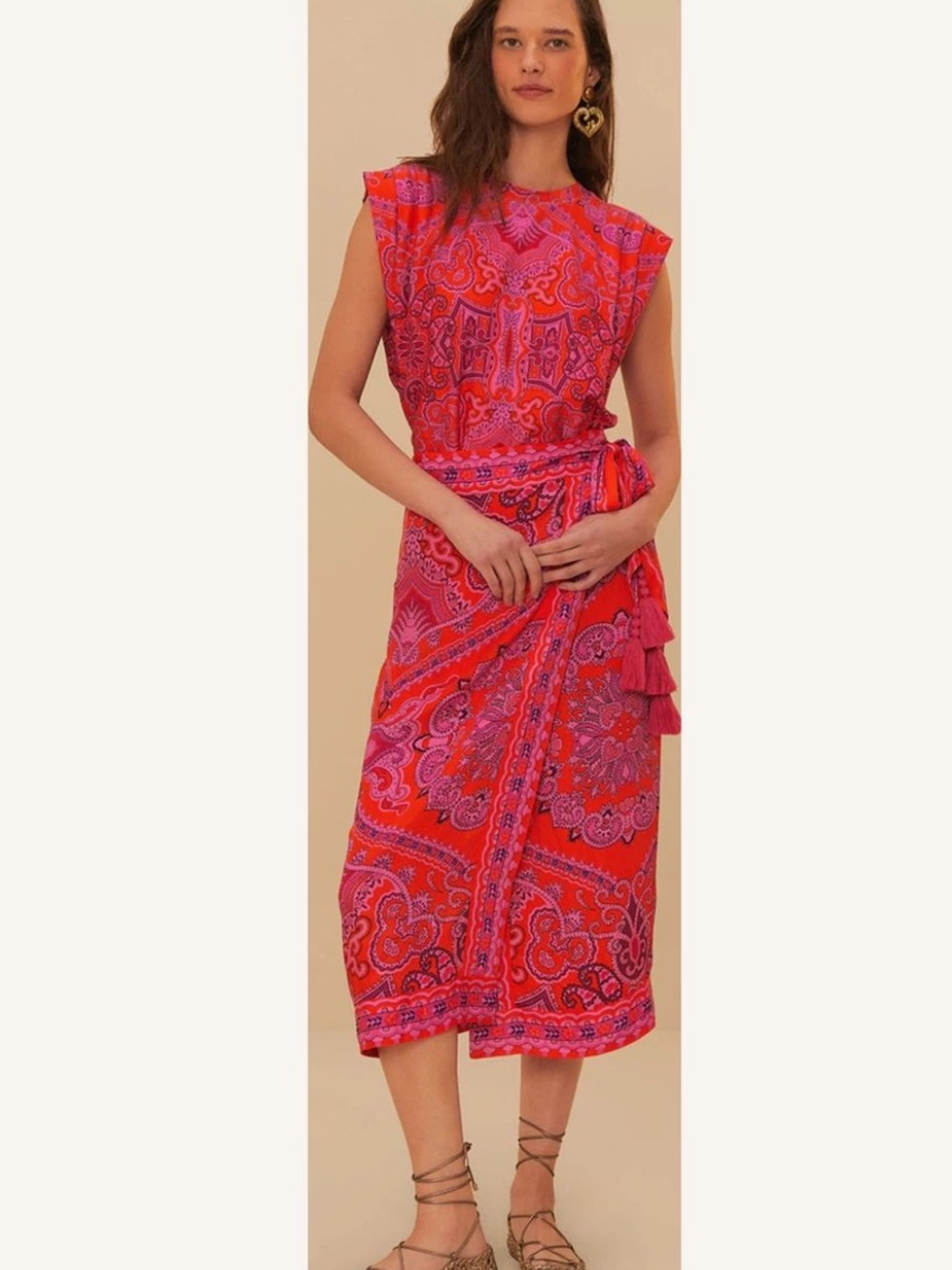 NWT Farm Rio Paisley Scarf Skirt Set Size XS